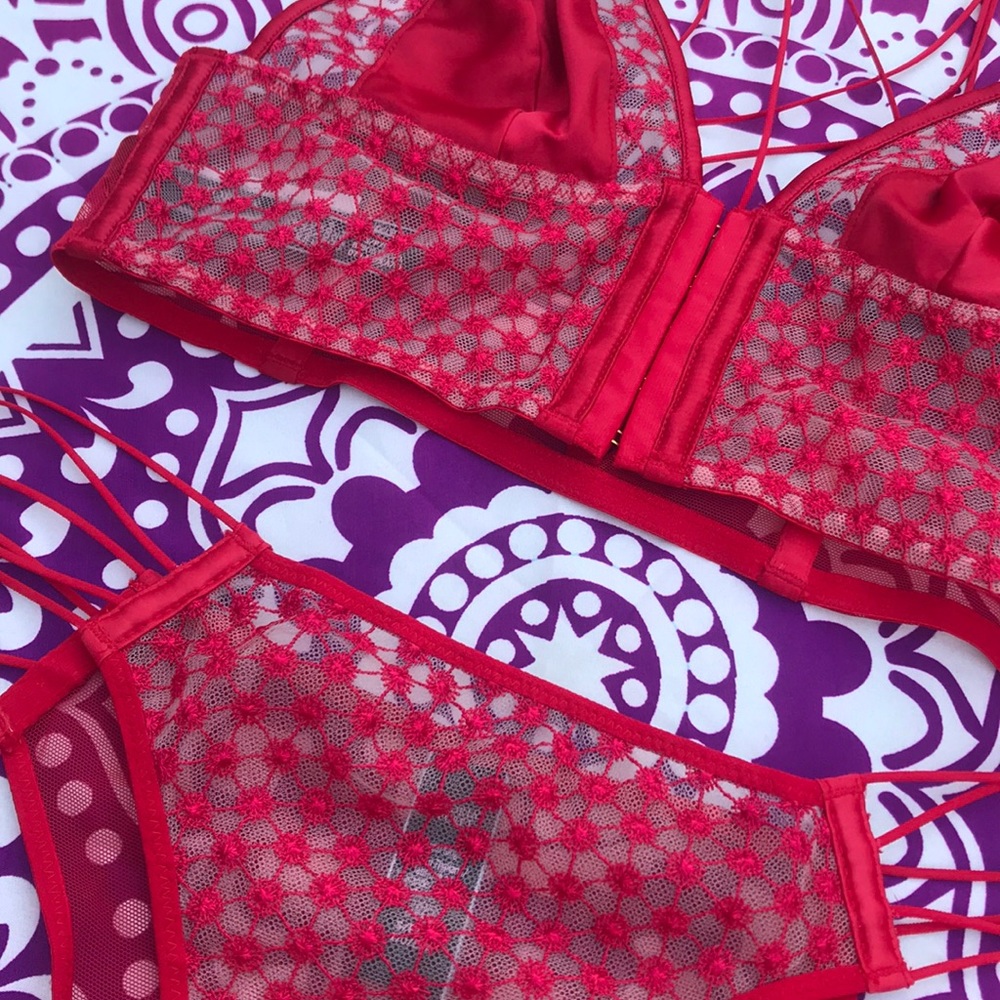 NWT Victoria’s Secret Starburst Tanga Panty Set